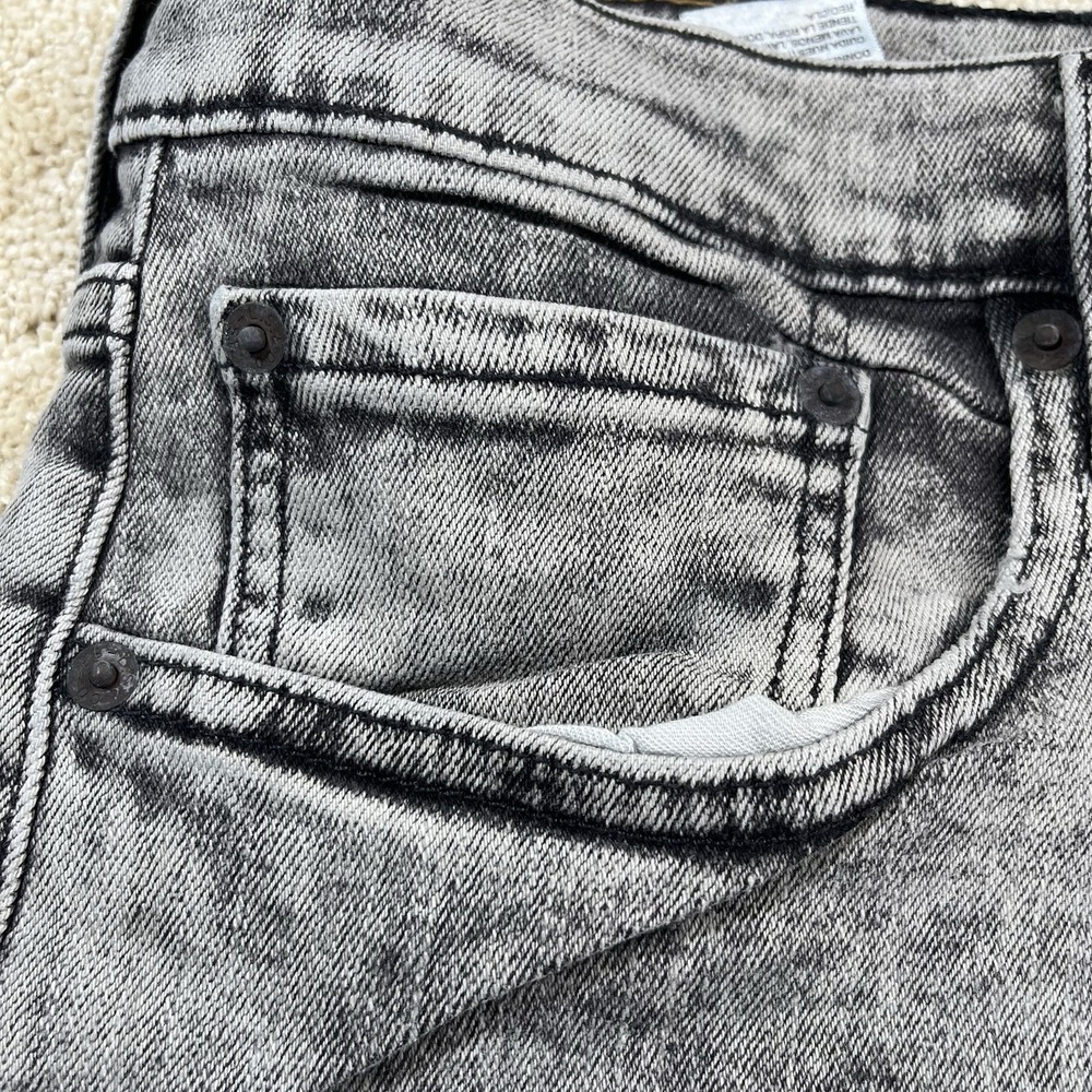 Levis 502 HI-BALL Mens Dark Gray Acid Wash Jeans 32x31 Cotton Blend Stretchy NWT - Picture 5 of 15